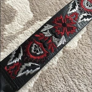 NWT Rebecca Minkoff Embroidered Guitar Purse Strap